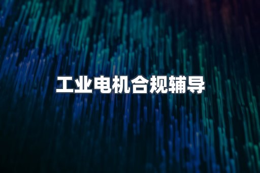 工业电机合规辅导